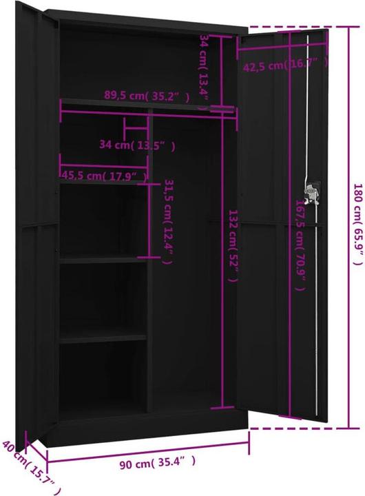 Image du produit VidaXL Piama (90 x 40 x 180 cm)