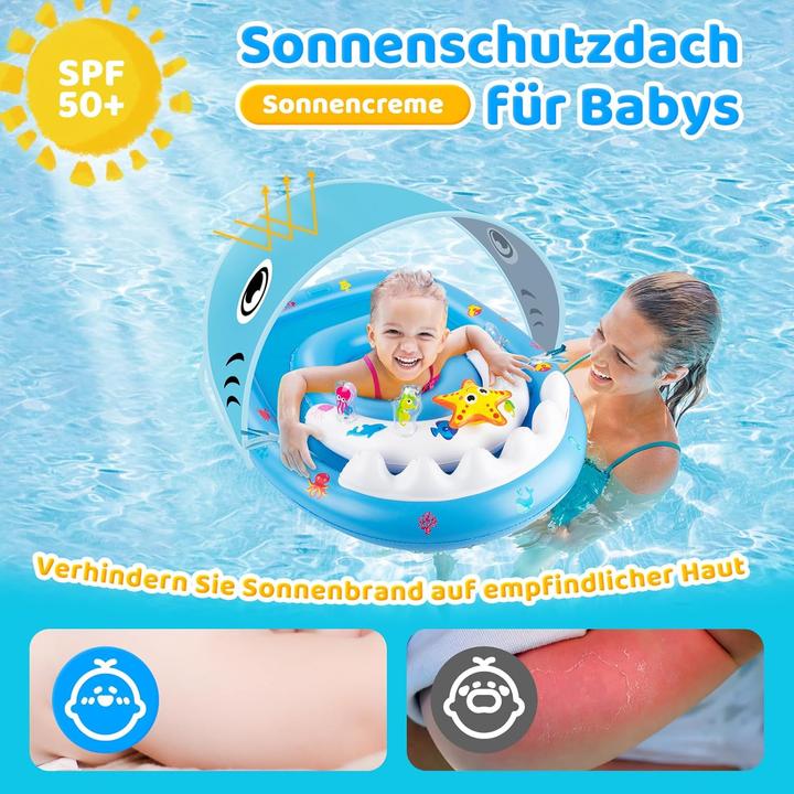 Immagine prodotto Parner Anello da nuoto per bambini con tettuccio parasole