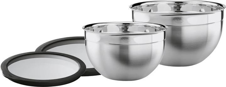 Produktbild Rösle Schüssel-Set mit Frischhaltedeckeln (24 cm, 5.40 l, 4 x)