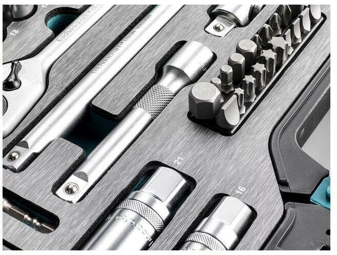 Actual product image technocraft Socket spanner set 1/4", 47 pcs.