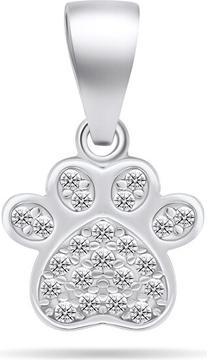 Produktbild Brilio Silver - Charming silver pendant with zircons Paw PT85W