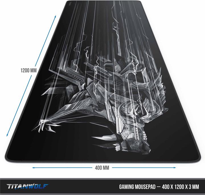 Image du produit Titanwolf Tapis de souris de jeu, Tapis de souris XXXL Speed 1200 x 400 mm, Vitesse & Précision, Epsilon (3XL)