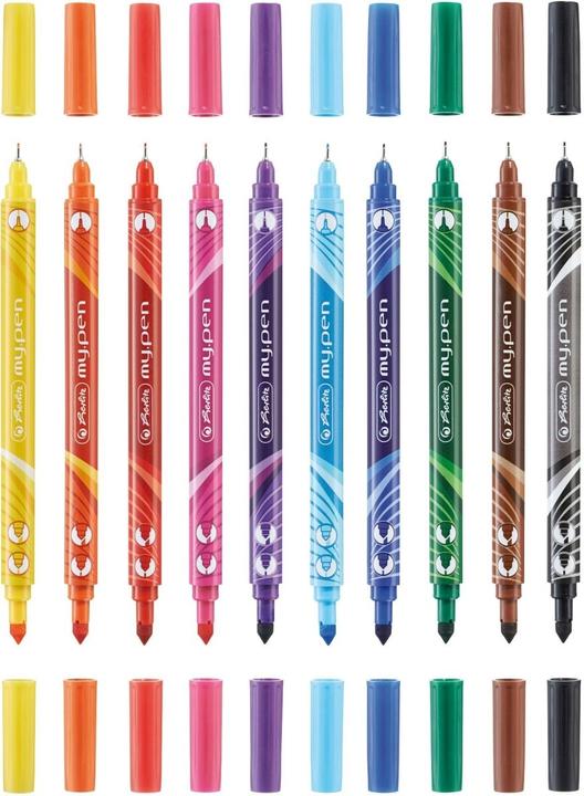 Image du produit Herlitz my.pen fineliners et stylos à pointe de fibre (Multicolore, 10 x)