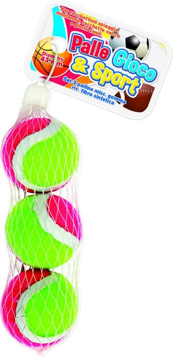 Rs Toys 3 PALLE MINI TENNIS 4,5CM RETE