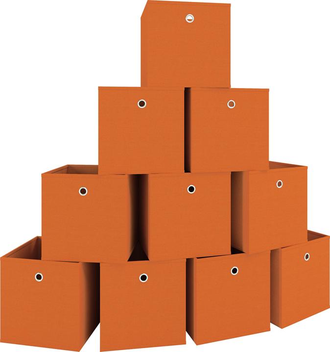 Produktbild VCM 10er Set Stoff Faltbox Klappbox Boxas (28 x 27 x 27 cm)