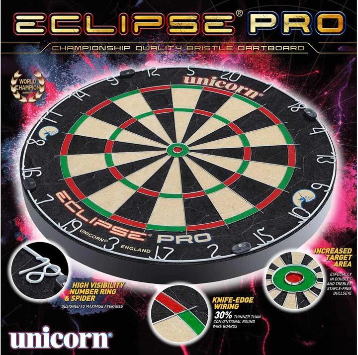 Actual product image Unicorn Dart board Eclipse Pro