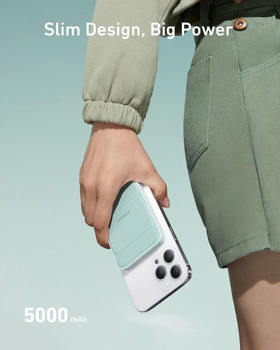 Actual product image Anker Klappbare Wireless Powerbank MagGo (5000 mAh)