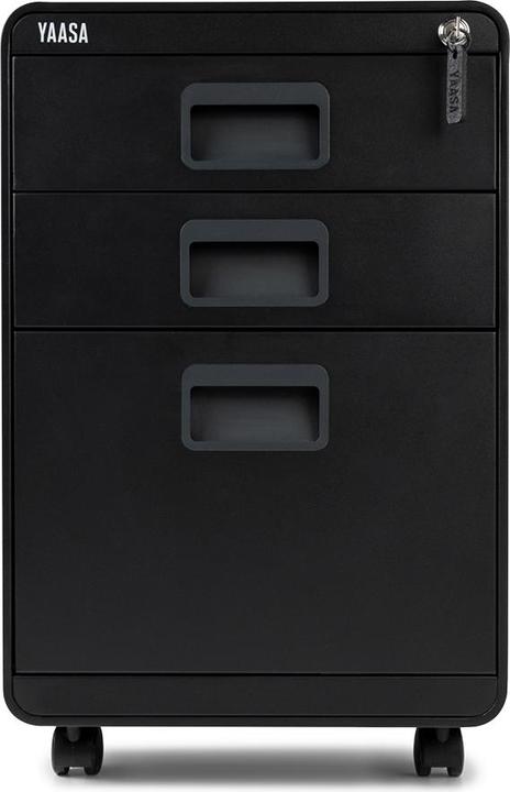 Actual product image Yaasa File Cabinet - Black