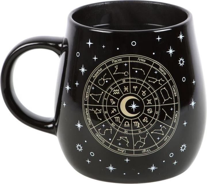 Actual product image Something Different Astrology Wheel Heat Changing Mug (500 ml, 1 x)