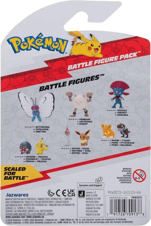 Produktbild Jazwares Pokémon Battle Figure First Partner Set Figuren 2er-Pack Balgoras, Pamo 5 cm