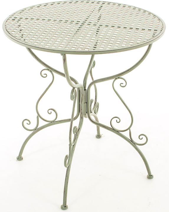 Actual product image Swisshandel24 Amanda table, antique green (70 cm)