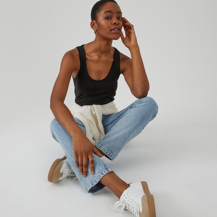 Produktbild La Redoute Collections Ärmelloses Top mit Schwimmerrücken (XXL)