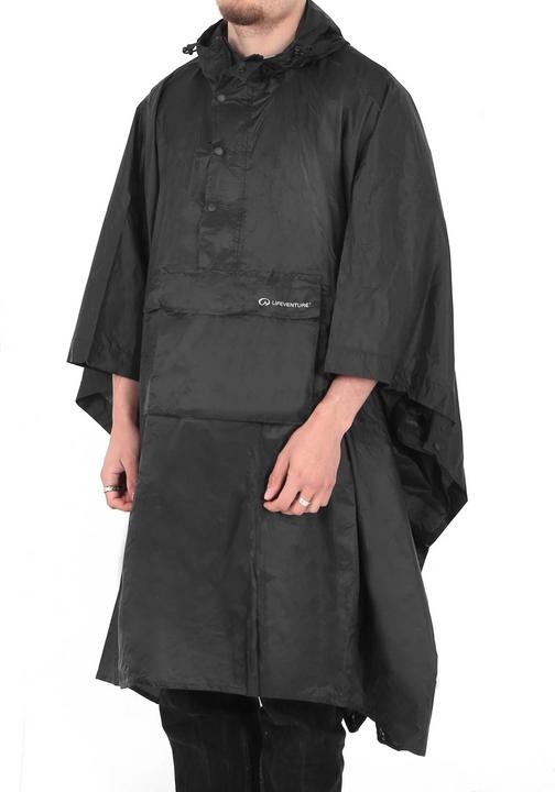 Produktbild Lifeventure Poncho, Black (One Size)
