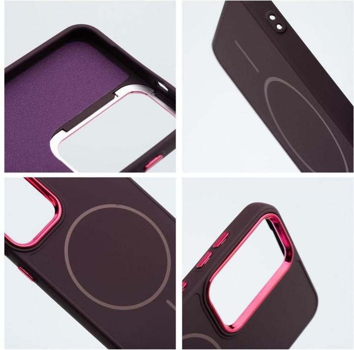 Produktbild 4Kom Back panel cover OEM FRAME MAG COVER Case compatible with MagSafe for SAMSUNG A16 purple (Samsung Galaxy A16 5G)