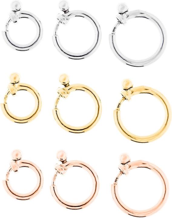 Actual product image Leyda Clasp Spring Ring (gold-plated 750 / 18 K gold, Silver 925)