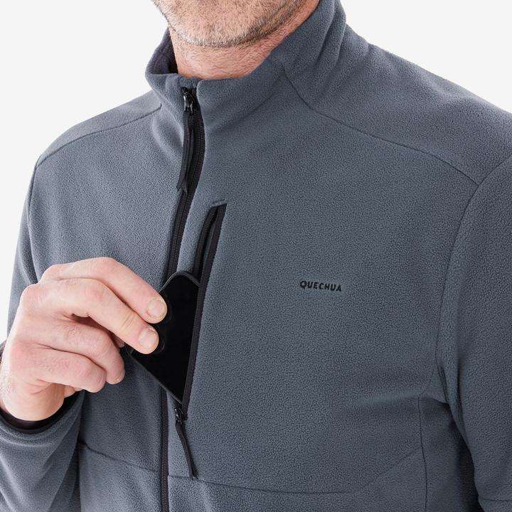Image du produit Quechua Veste Polaire De Randonnée Mh 500 Abyss Grey (XL)
