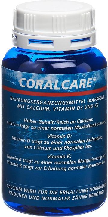 Produktbild CoralCare Calcium Kapsel 750 mg Vitamin D3 + K2 (120 Stück, Kapseln, 113 g)