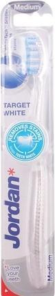 Image du produit Jordan Brosse à dents Target White Medium 1 Pc. (Moyen, 1 x)