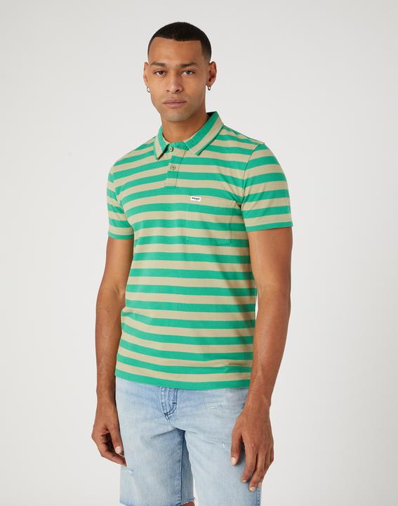 Wrangler Stripe Polo Shirt (M)