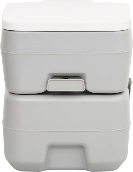Actual product image VidaXL Camping Toilet Portable Grey and White 20+10 L HDPE