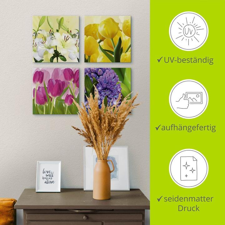 Immagine prodotto Artland Tulipani Gigli Giacinto D3DQ (30 x 30 cm)