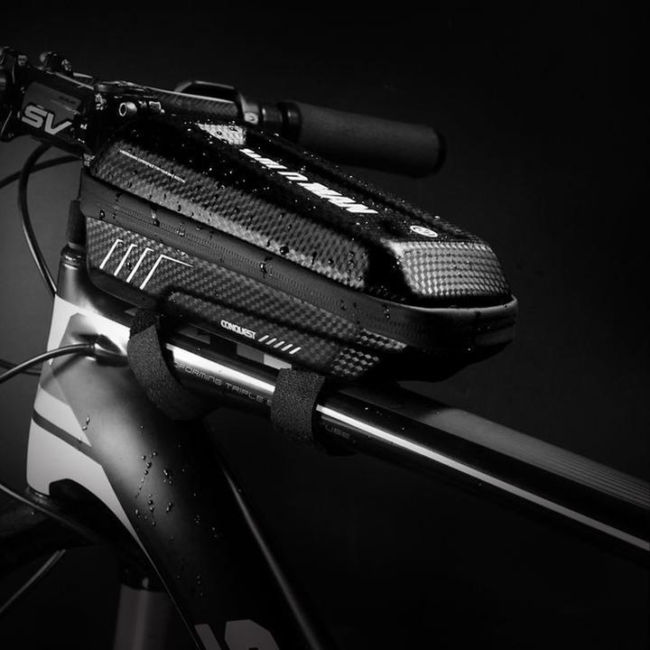 Image du produit Wildman Bicycle accessory traveling bag for bike frame with zipper 1L E5S black (1 l, Sacoche de cadre)