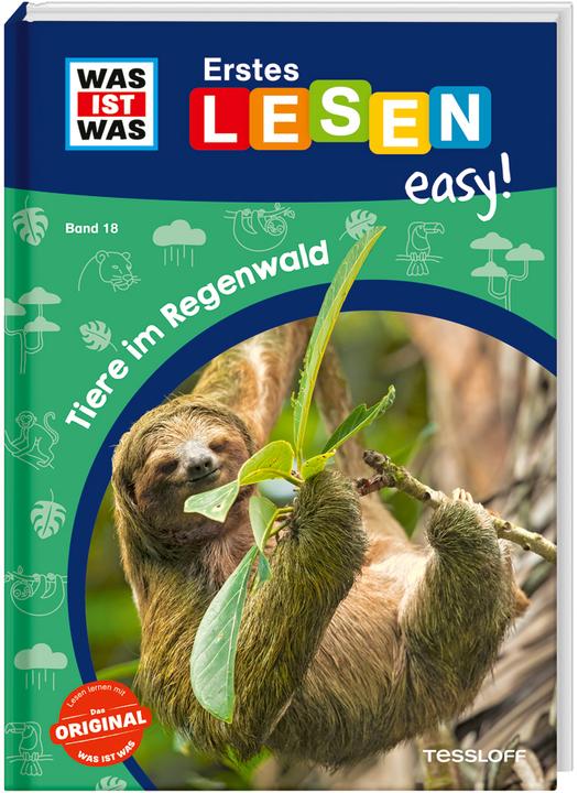 Actual product image Tessloff WAS IST WAS Erstes Lesen easy! Band 18. Tiere im Regenwald (German, Sonja Meierjürgen, Marie Gerstner, 2024)