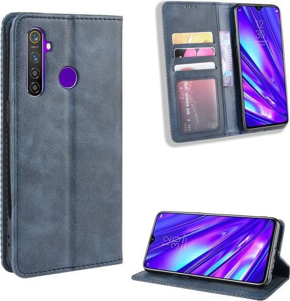 Actual product image MU Classic Retro Leather Bookcover Series (Realme 5 Pro)