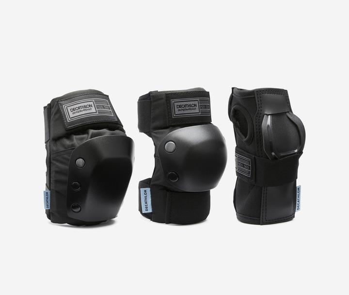 Immagine prodotto Decathlon Set Di 3 Protezioni Per Skateboard Per Bambini Pad500 - Nero (XS, Ginocchiera, Esemplare unico)