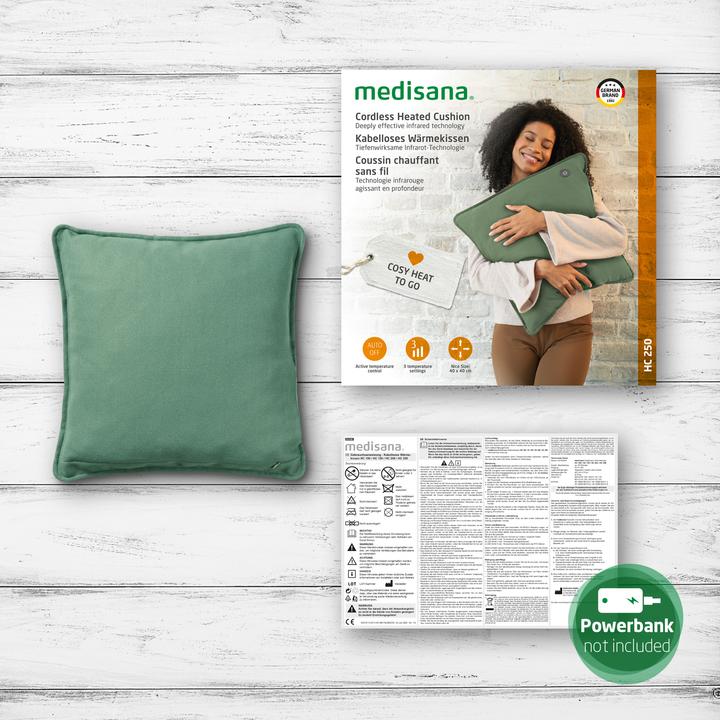 Actual product image Medisana HC 250 Interior Cushion Line green (40 x 40 x 18 cm)