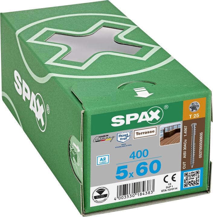 Produktbild Spax Selbstbohrschrauben -D A2 (400 Schrauben pro Stück)