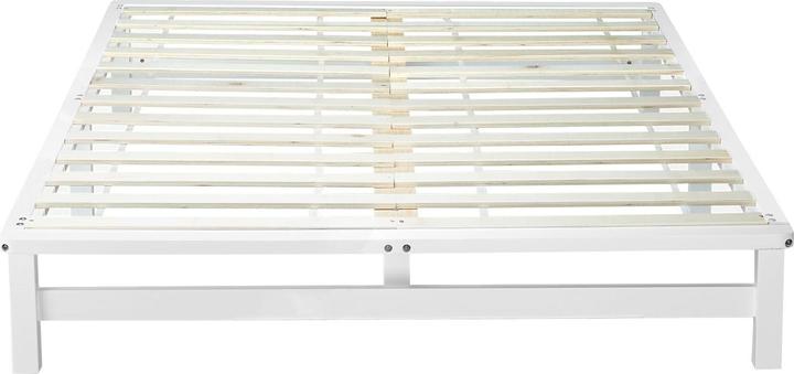 Produktbild Jamb Palettenbett Holzbett 140x200cm Massivholz Weiss (140 x 200 cm)