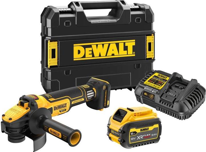 Actual product image DeWalt 125 mm 18V Li-Ion 1x6,0Ah XR FELXVOLT (DCG409VST1-QW) cordless sander, TST (125 mm)