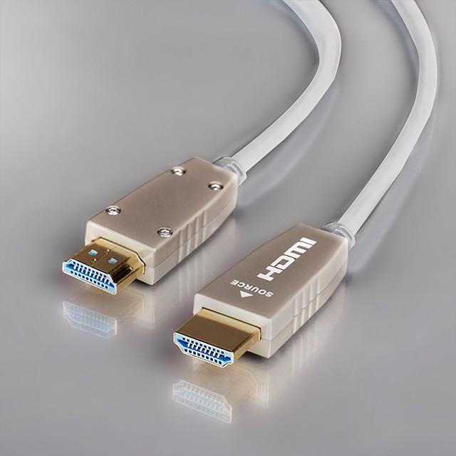 Image du produit Celexon Câble UHD Optical Fibre HDMI 2.0b Active 20m blanc (20 m, HDMI)