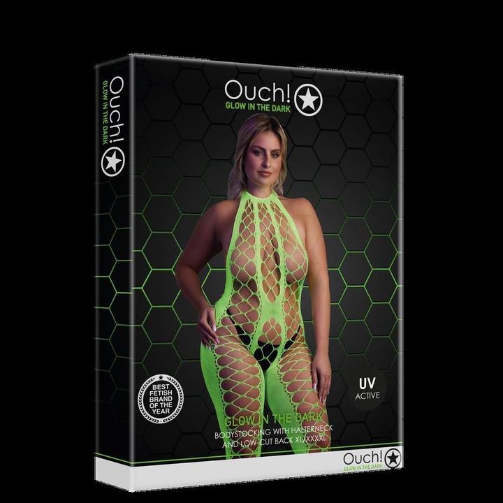 Actual product image Ouch! Bodystocking with Halterneck (XL, XXL, 3XL)