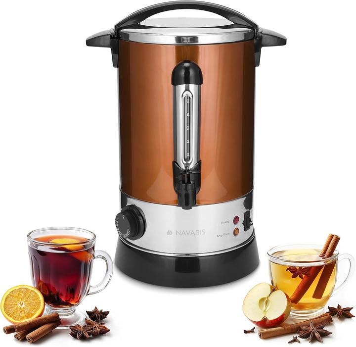 Immagine prodotto Navaris Erogatore di acqua calda in acciaio inox Gluehweinkocher (6.80 l)