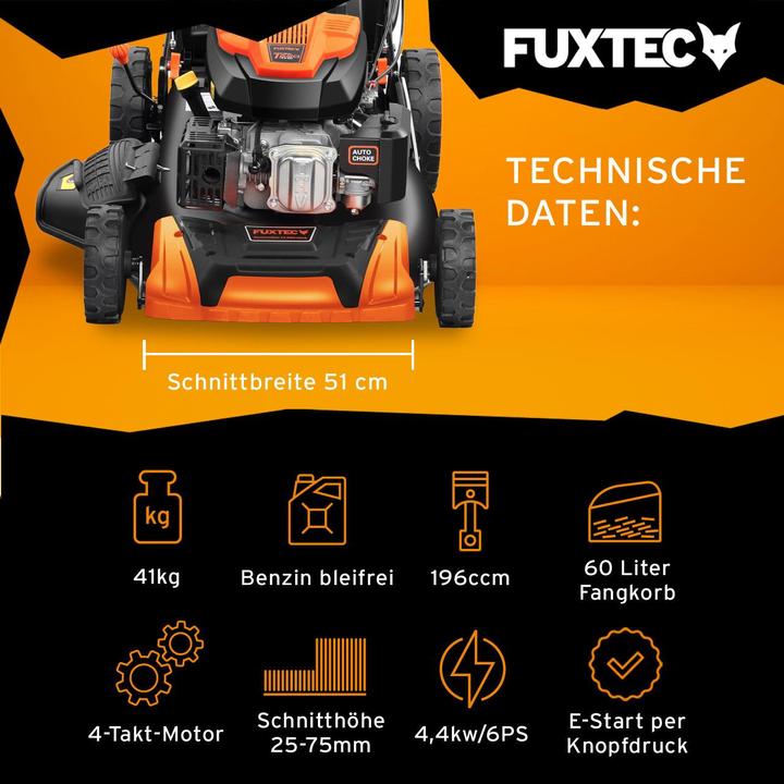 Produktbild Fuxtec FX-RM5196eS-PRO (Benzinbetrieb)