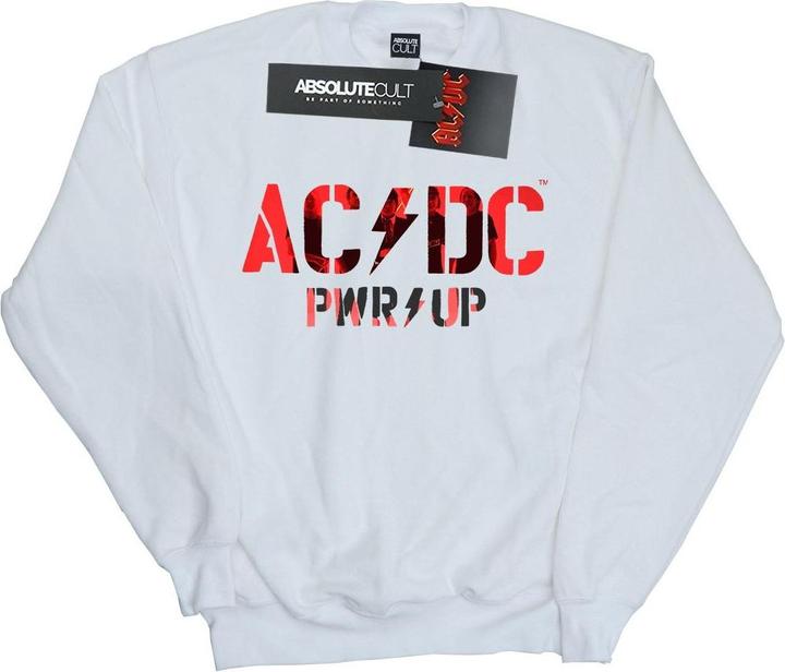 AC/DC PWR UP Foto Logo Baumwolle Sweatshirt