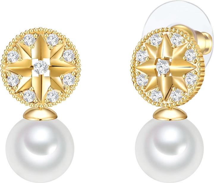 Image du produit Lulu & Jane Femme Étoile Alliage Métal Verre Perle (synth.) or jaune - 29391 (Alliage métallique)