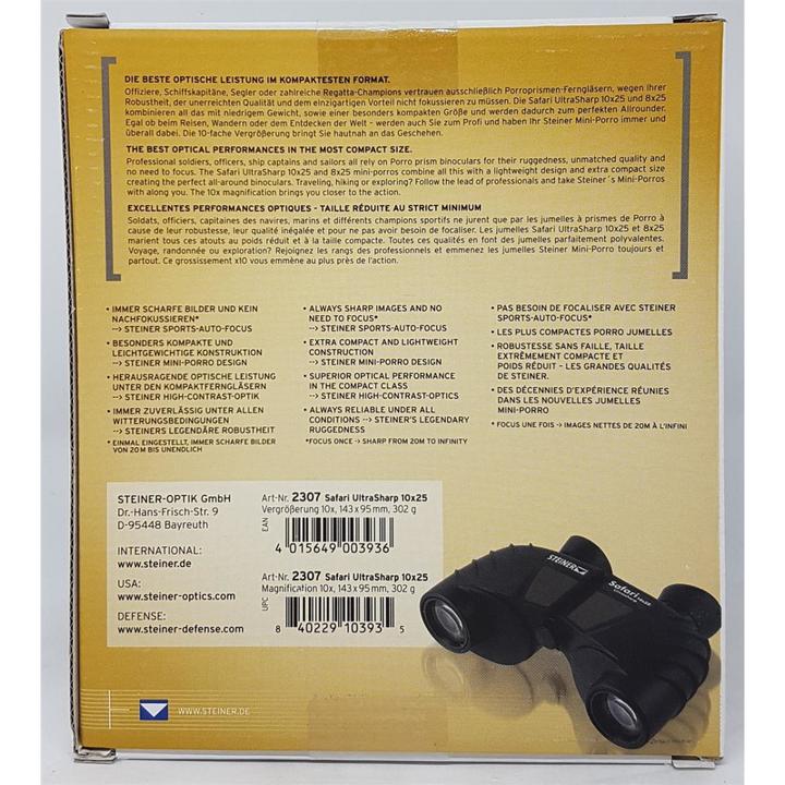 Produktbild Steiner Fernglas Safari Ultrasharp 10x25 (10 x, 25 mm)
