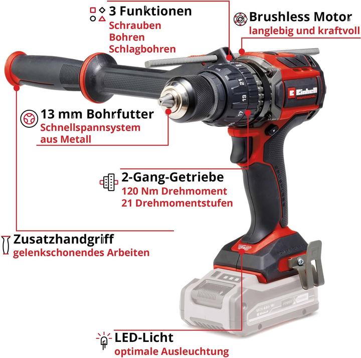 Image du produit Einhell TP-CD 18/120 Li-i BL-Solo (Fonctionnement sur batterie)