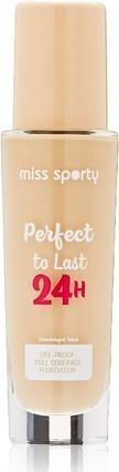 Miss Sporty MISS SPORTY Perfect To Last 24h podkład do twarzy 100 Ivory 30ml (Ivory)