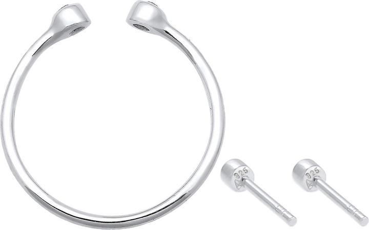 Produktbild Elli Kristall Ohrstecker, Kristall Ring, Schmuckset (925er Sterling Silber)