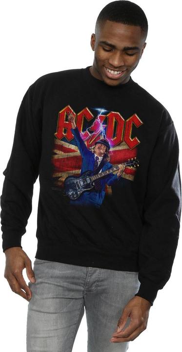 Image du produit AC/DC Mens Angus Union Flag Lightning Cotton Sweatshirt (S)