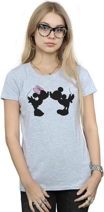 Immagine prodotto Disney Mickey Minnie Kiss Silhouette Maglietta Donna (L)