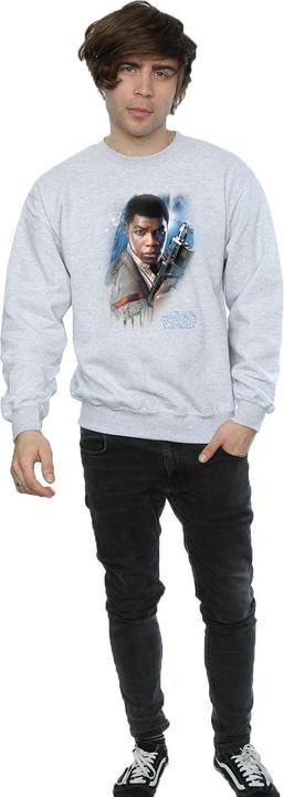 Actual product image Star Wars Mens The Last Jedi Finn Brushed Sweatshirt (XXL)