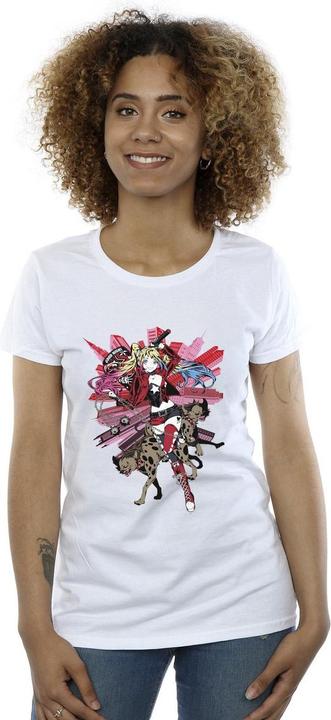 Actual product image Womens/Ladies Harley Quinn Hyenas Cotton T-Shirt (L)