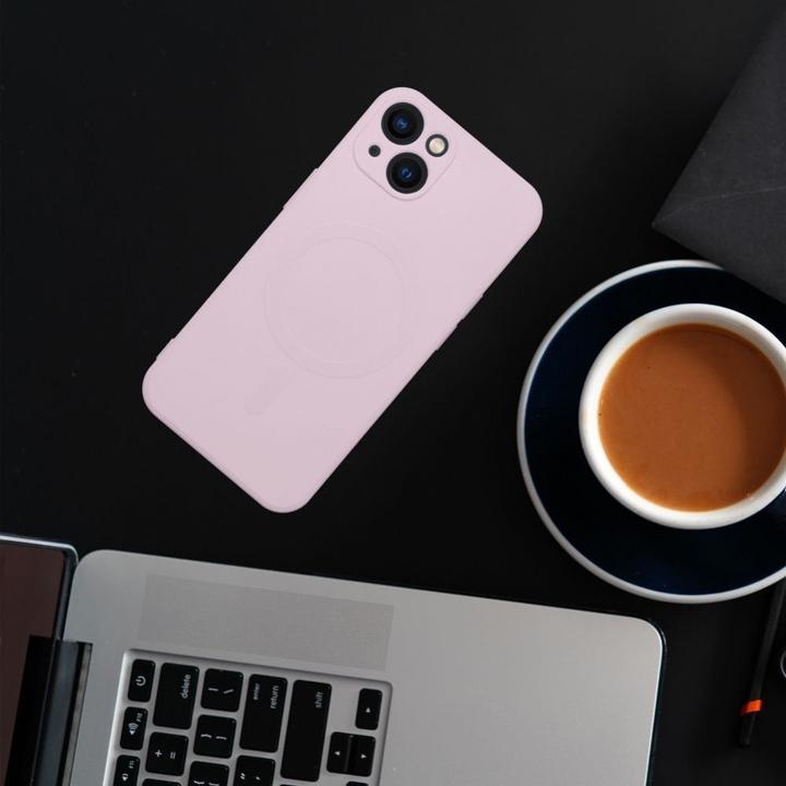 Produktbild OEM Back panel cover SILICONE MAG COVER case compatible with MagSafe for SAMSUNG S24 FE pink