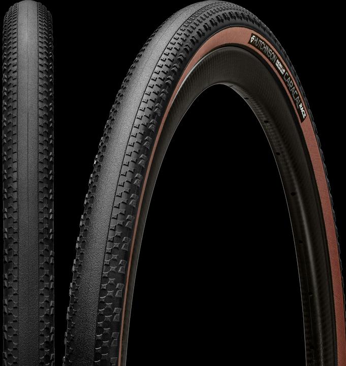Actual product image Hutchinson Folding tyre CARACAL Race Racing Lab 700x40 (40-622) Tubeless ready Hardskin tanwall 3x127tpi (40-622)