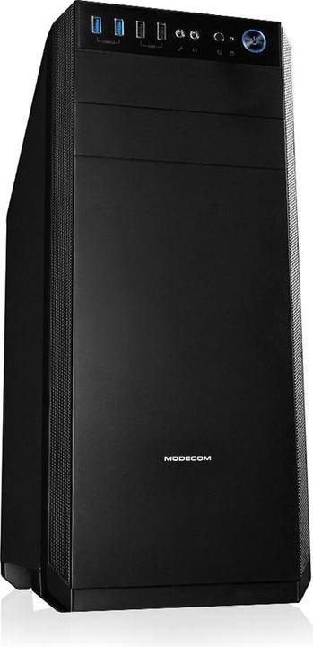 Actual product image Modecom Oberon Pro - Midi Tower - PC - Black - ATX,ITX,Micro ATX - Home Office - 16.3 cm (ATX, mATX, Mini-ITX)